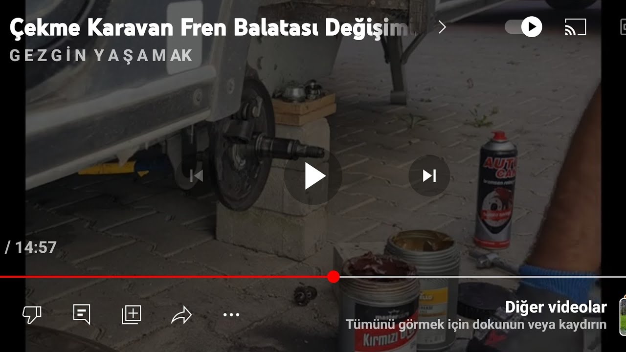 Çekme Karavan Fren Balatası Değişimi/Çekme Karavan Fren Sorunu