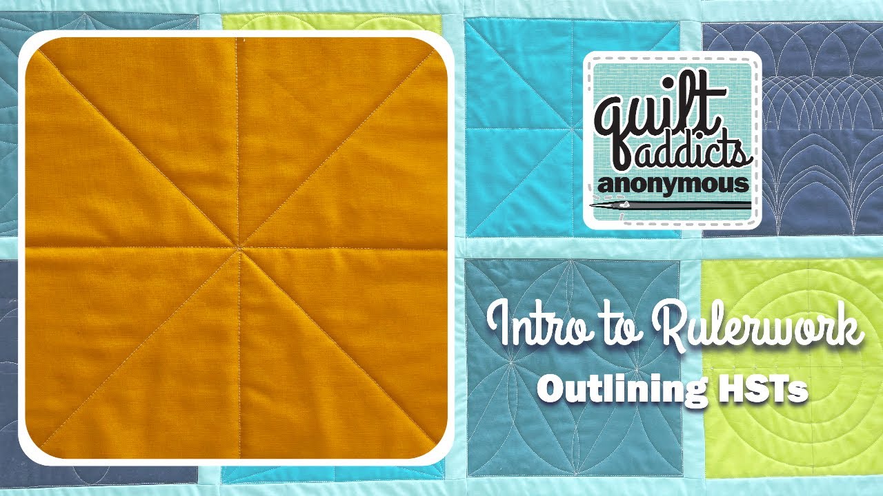 Intro to Rulerwork: Outlining Half Square Triangles