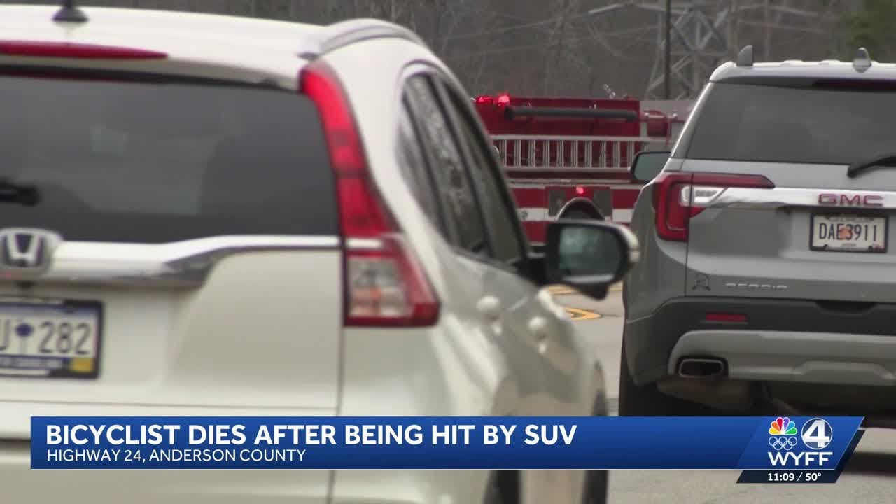 Bicyclist killed after being struck by vehicle in Anderson County