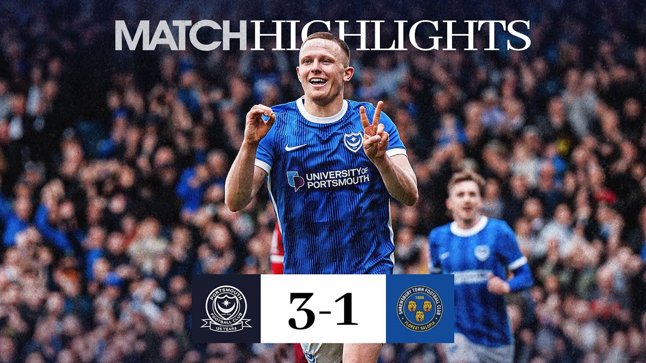 3️⃣ GOALS, 3️⃣ POINTS 💪 | Pompey 3-1 Shrewsbury Town | Highlights