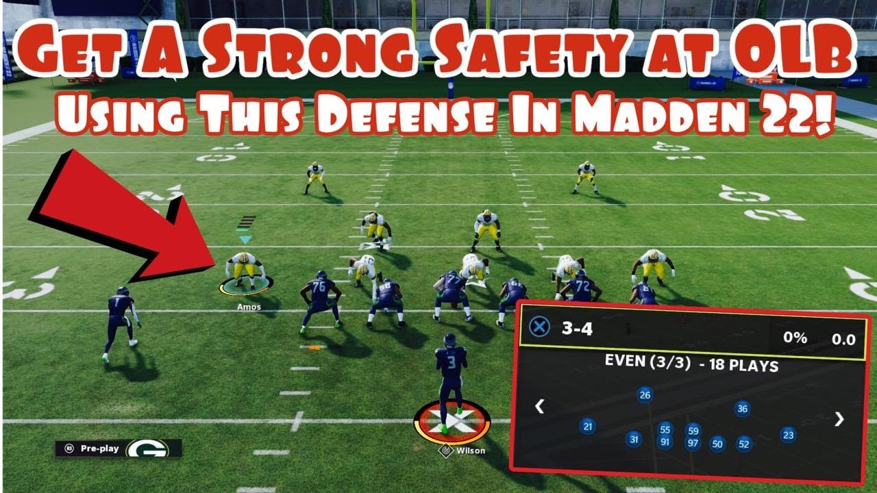 Get a Strong Safety at OLB Using This Defense In Madden 22!