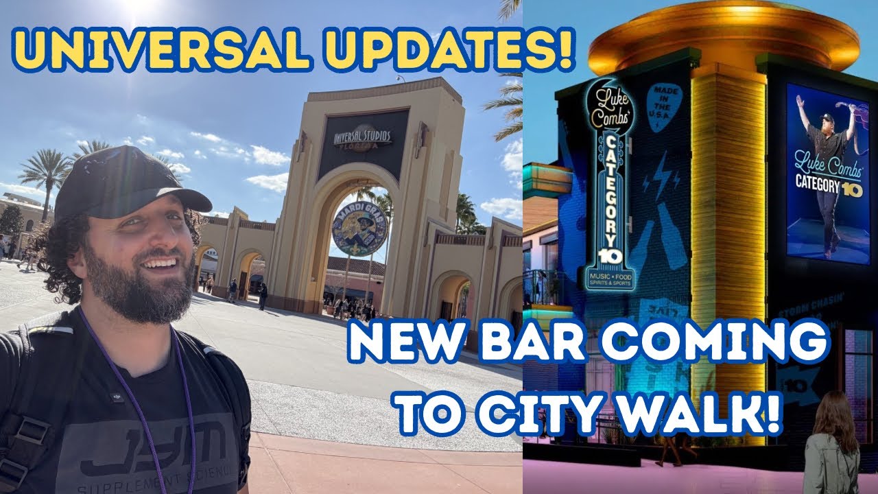 BIG NEWS at Universal Orlando! Luke Combs Category 10 Announced, Joey & AJ Concert, Park Updates