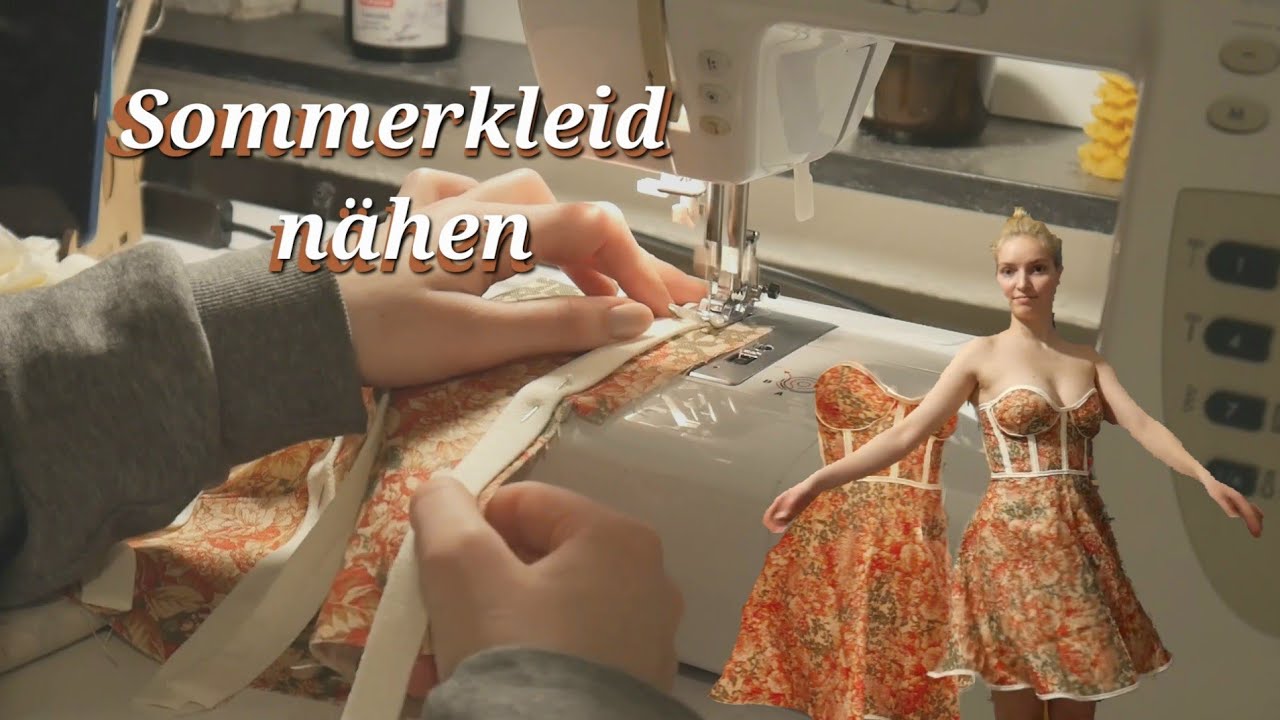 Ich nähe ein trägerloses Kleid mit Korsett top👗