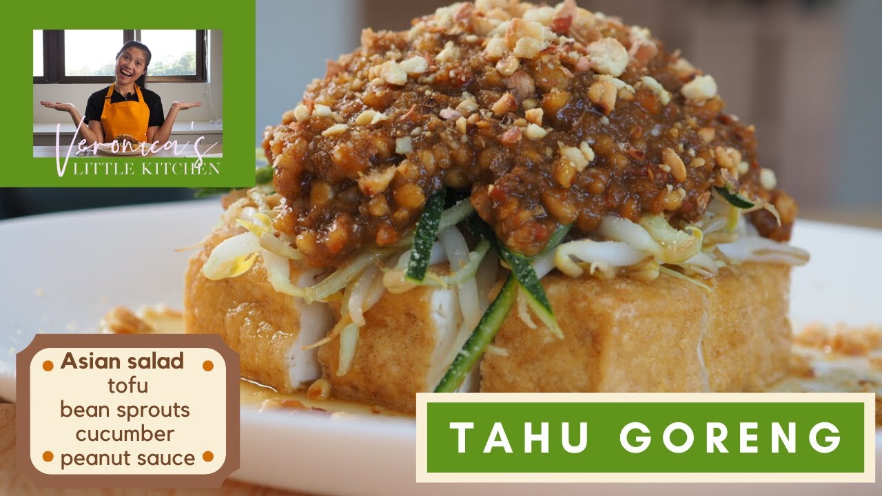 Asian Tofu Salad with peanut sauce: Tahu Goreng