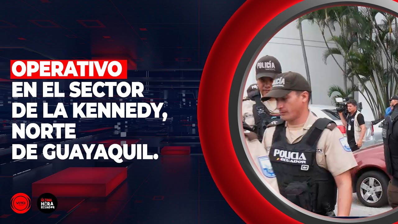 Policía Nacional, FF. AA. y A.T.M. realizaron un operativo en la Cdla. Kennedy de Guayaquil.