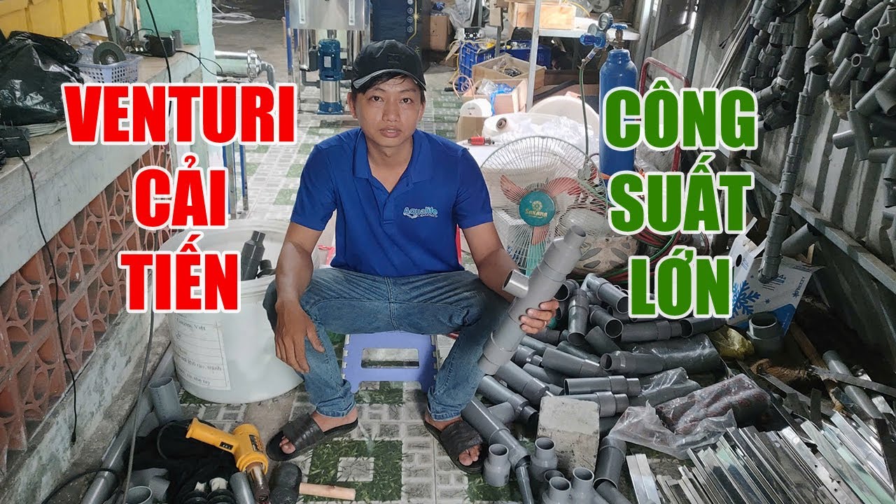 How to make a Venturi - Hướng dẫn làm Venturi cải tiến từ ống 60mm