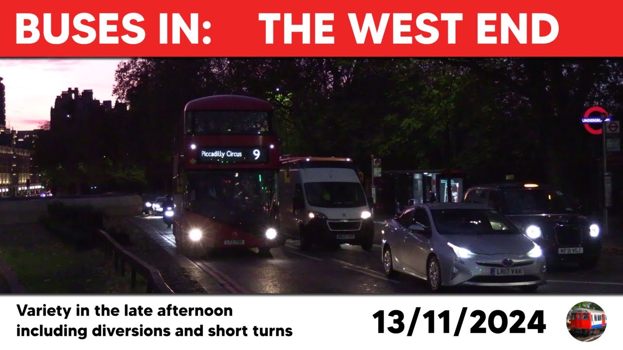 London buses in the West End 13/11/2024