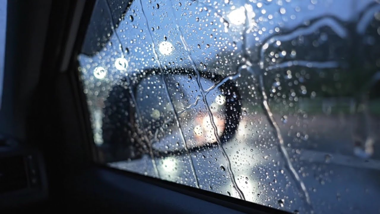 Heavy Rain in Car at 2AM – Cozy Night Ambience