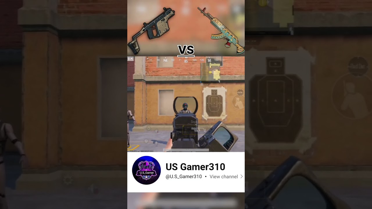 Vector VS BerylM762 Damage test#PUBG#BGMI#Short#Viral#Popular##Ytshort#Gaming#Tranding@USGamer310