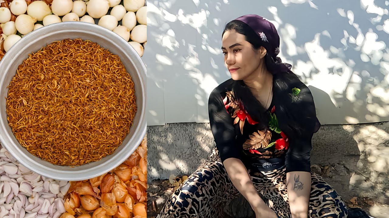 Off-Grid Village Life Day 5 | Frying Onions, Picking Herbs & Peaceful Morning in the Mountains