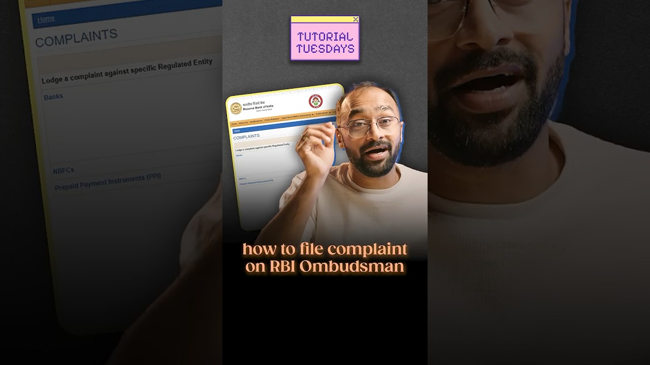 File Complaint against Banks | How to File Complaint on RBI Ombudsman | Tutorial Tuesdays Ep. 4