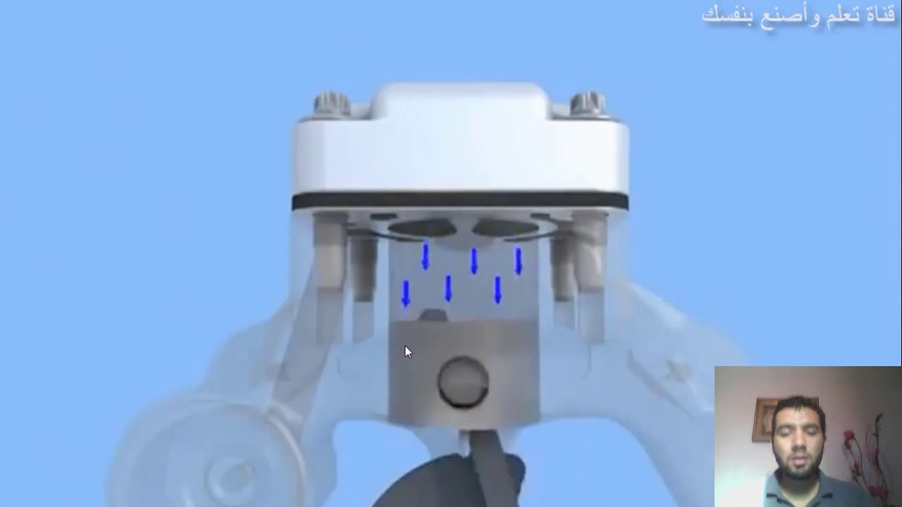 الاجزاء الداخلية لضاغط الثلاجة piston compressor