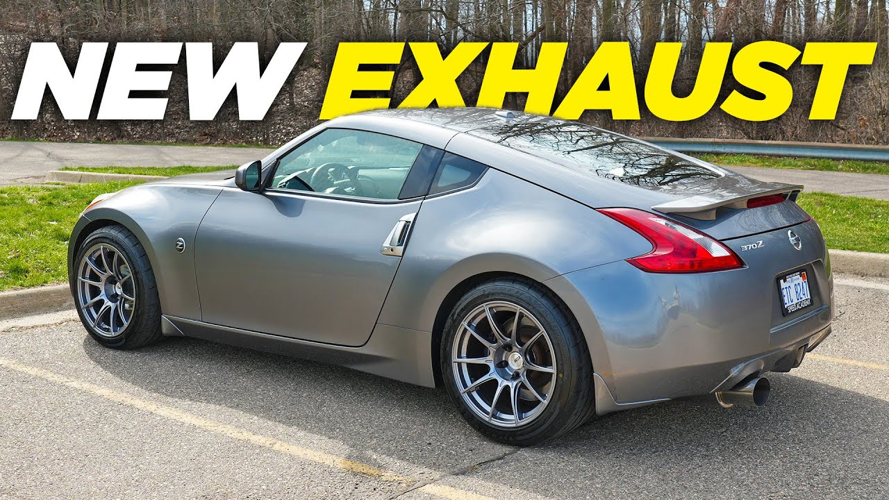 370z получает отличный бюджетный выхлоп! ISR Single Out с Y-образной трубой