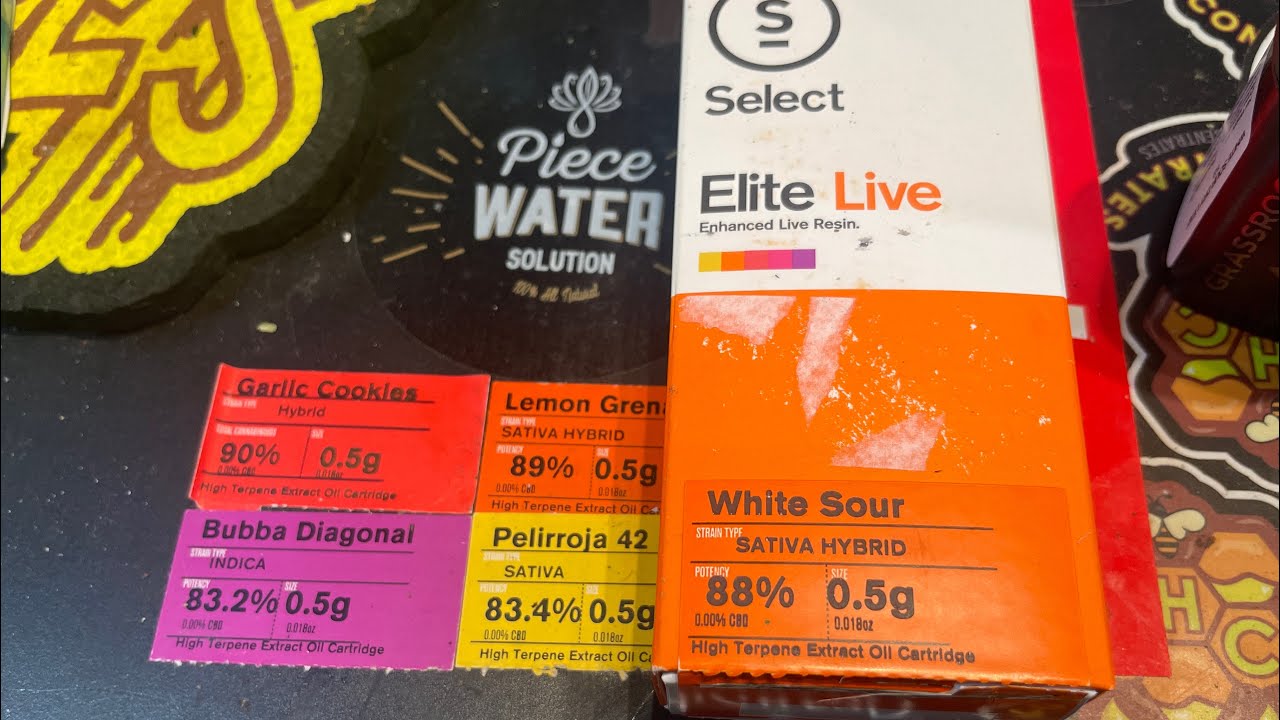 SELECT ELITE LIVE RESIN CARTRIDGE WHITE SOUR