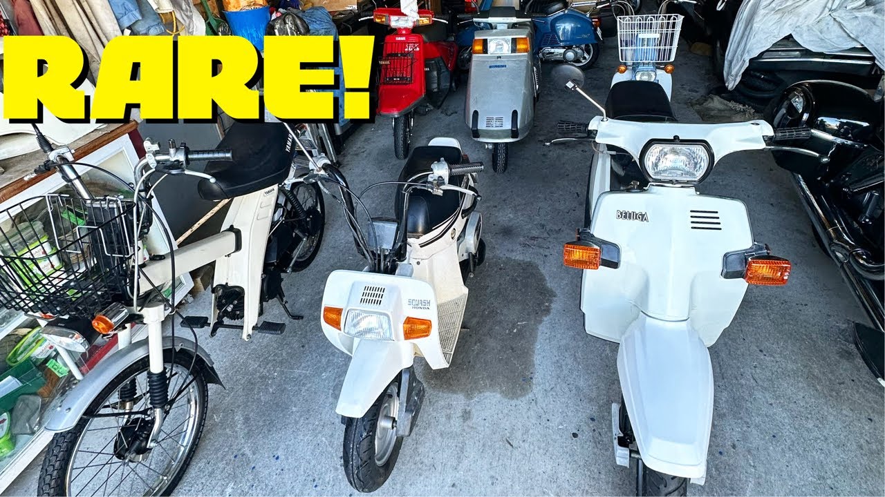 Eclectic Collection: Honda Squash, Stream, Caren. Yamaha Towny, Beluga, TRY. (Plus 2 Vespas)