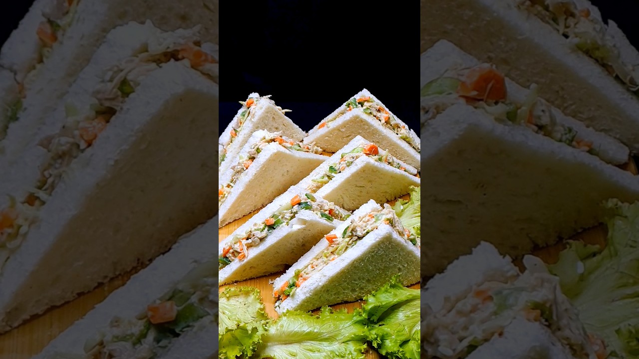 Chicken Veg Sandwich🥪 Special Ramzan Gift 🥰 (recipe pinned at comments) #asmr #food #foryourpage