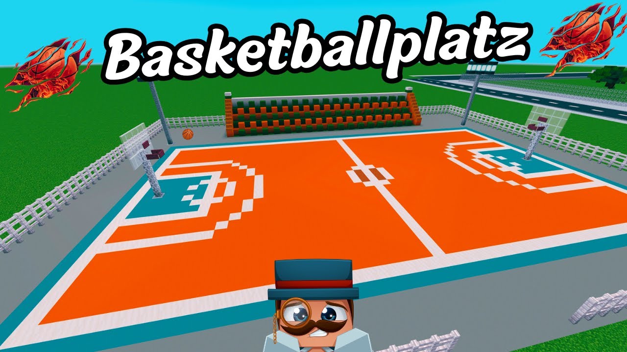 Minecraft Basketballplatz – So sieht Sport im Block-Style aus!“