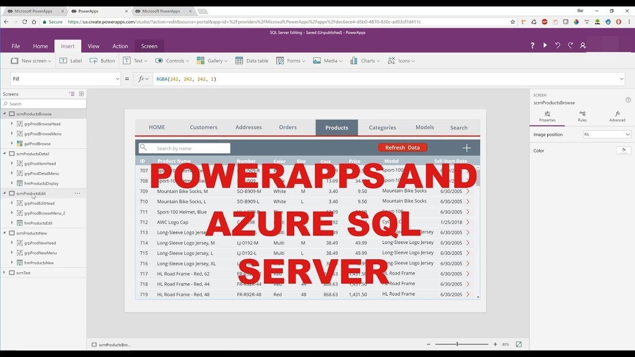 Power Apps & SQL Server Integration Video - Part 2, Learn Power Apps in Under 10 minutes.