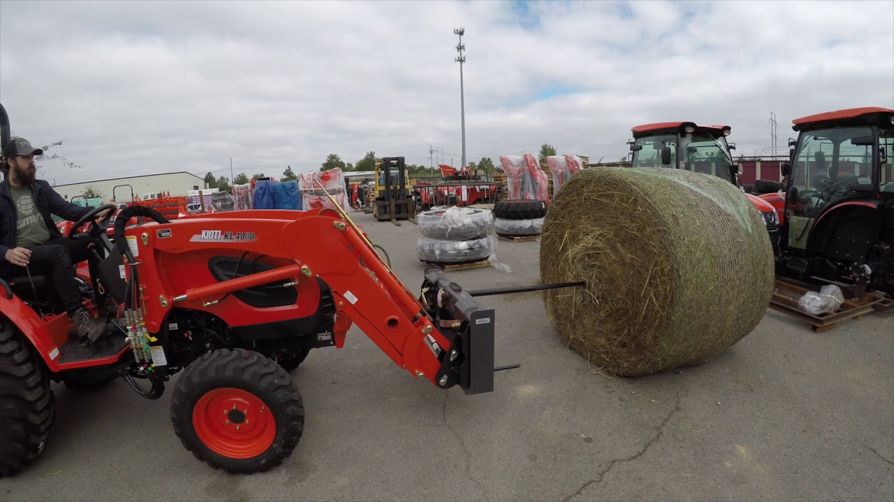 Kioti Tractors vs Hay Bales
