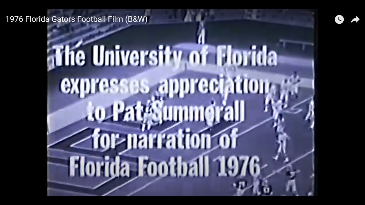 1976 Florida Gators Football Film (B&W)