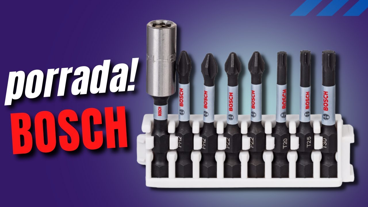 🔩 FORÇA E PRECISÃO 🔩 Bits de Impacto Bosch - Impact control