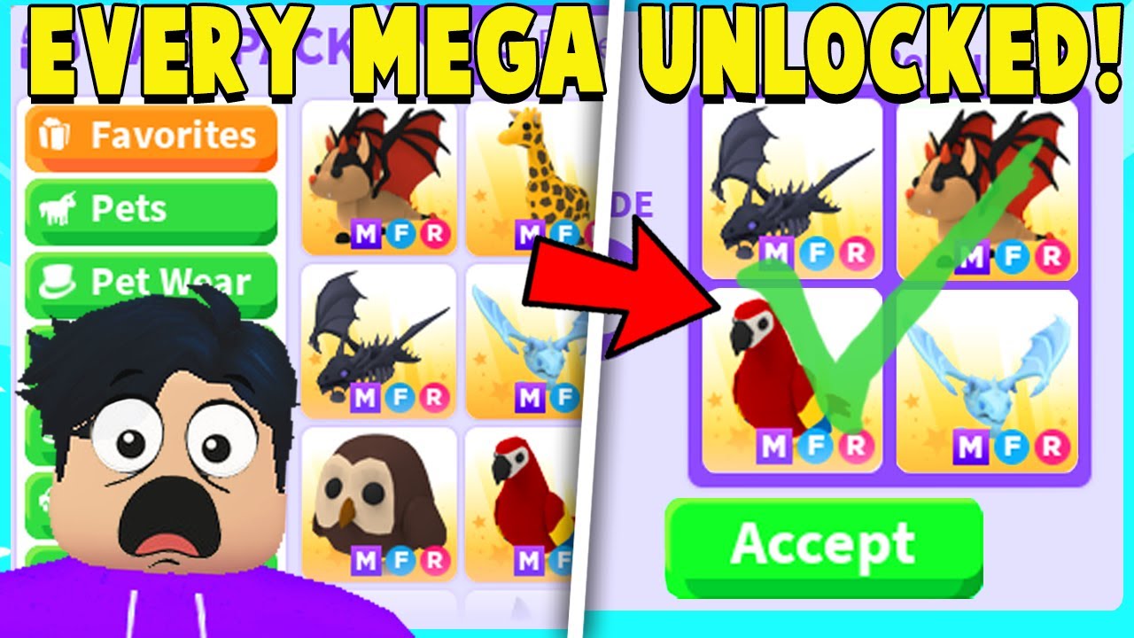 I finally have EVERY MEGA PET in Adopt Me! (RICHEST INVENTORY)