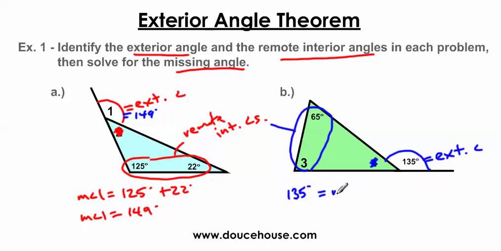 Exterior Angle Theorem