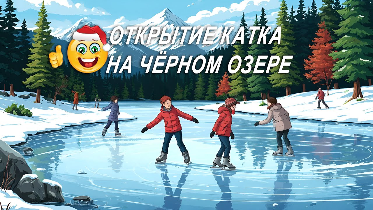 Открытие катка на Чёрном Озере в Казани 2025