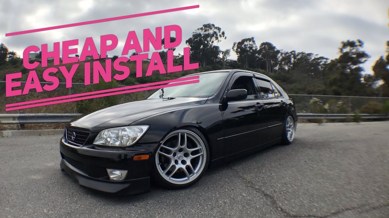 Restoring and installing a front lip for a Lexus IS300