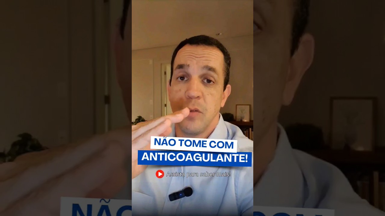 N&atilde;o tome coagulante se voc&ecirc; estiver usando isso!