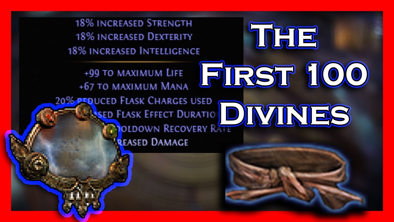 [PoE 3.20] Buying my First MIRROR(ed Item) #1 - First 100 Divines