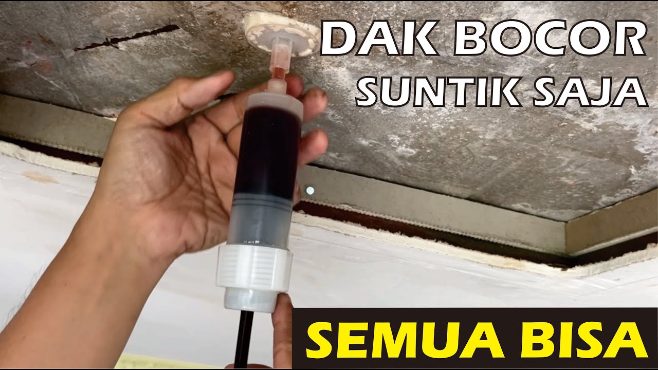 Lakukan sendiri cara mudah untuk Suntik Beton dak atau dinding yang bocor.