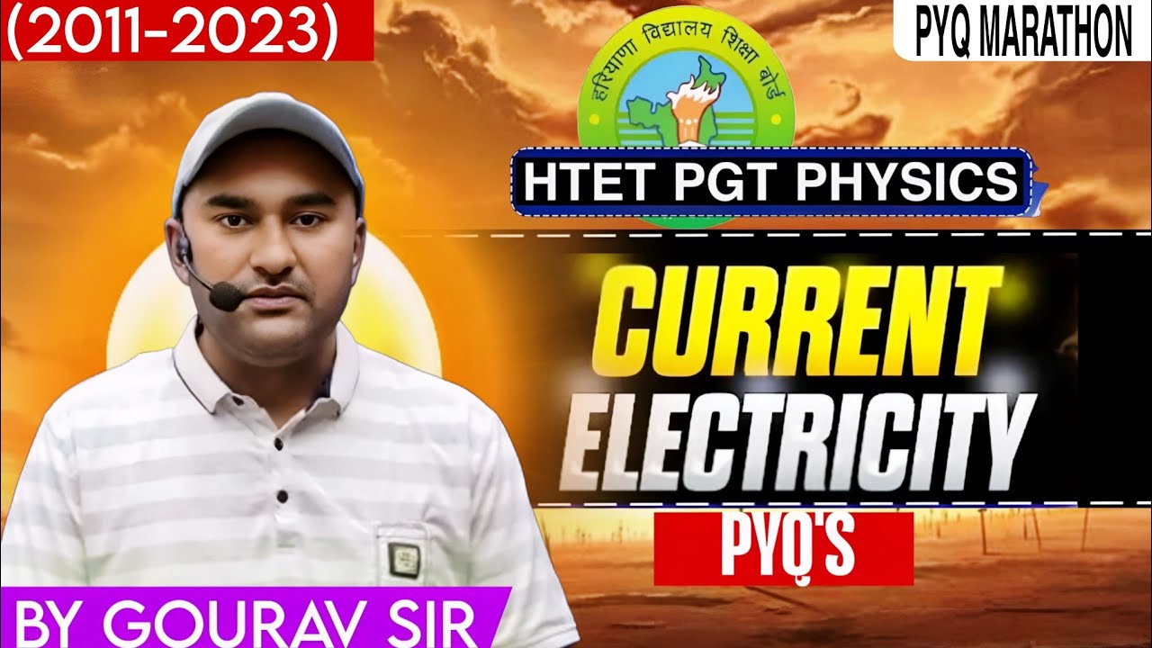 | htet pgt physics pyqs marathon class | htet pgt physics preparation | #current electricity #htet