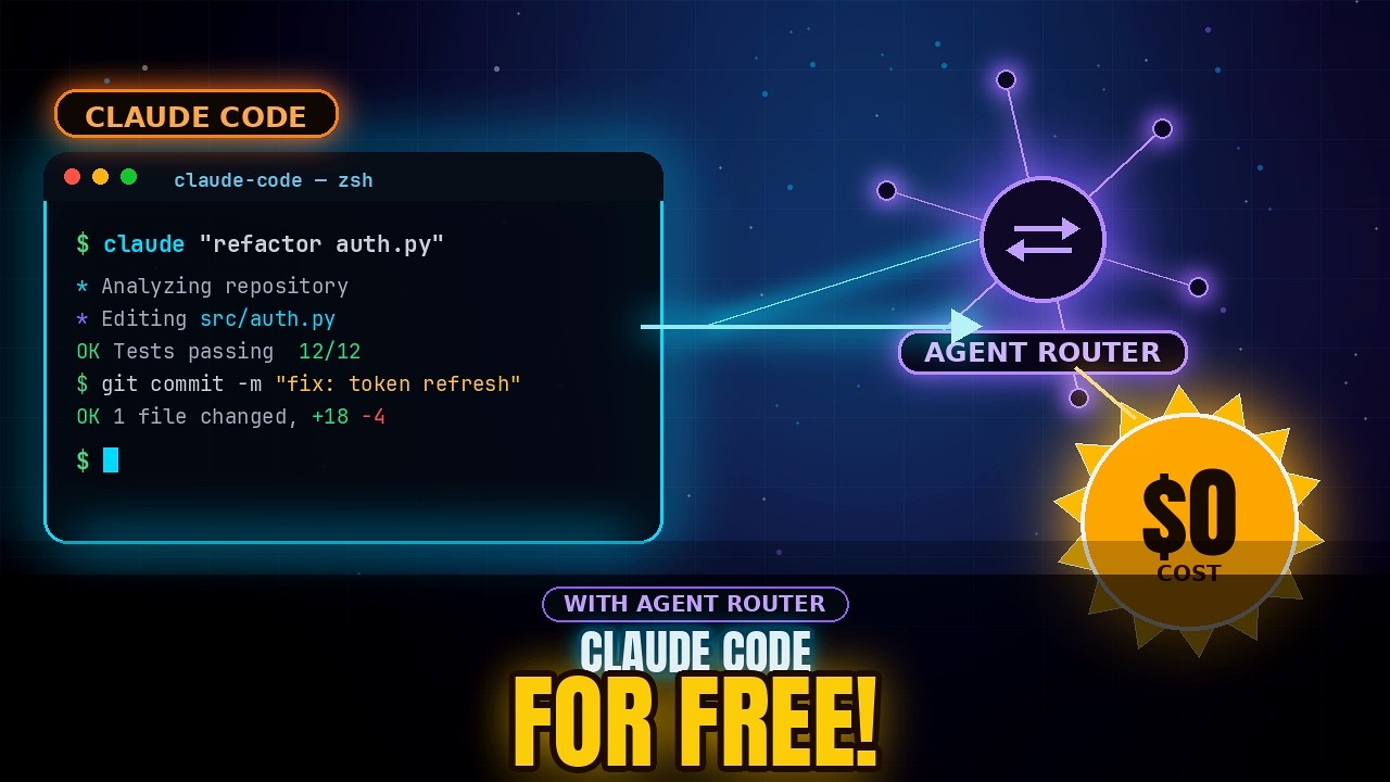Как бесплатно использовать Claude Code (настройка через Agent Router)