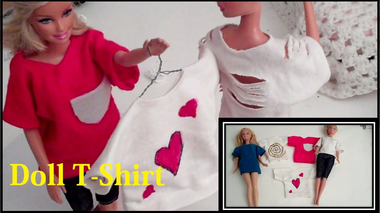How to Make, Barbie Doll - T-Shirt quick and easy unique style.