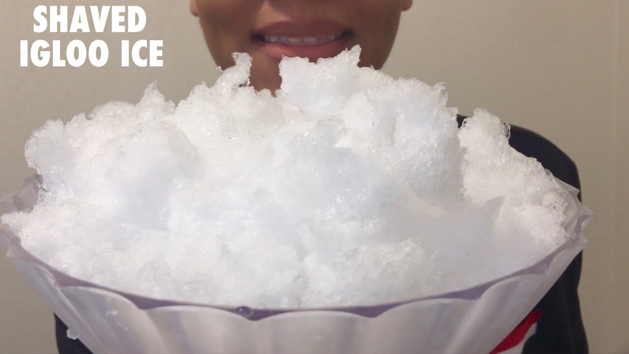 ASMR SHAVED IGLOO ICE FLUFFY CRUNCH REQUEST