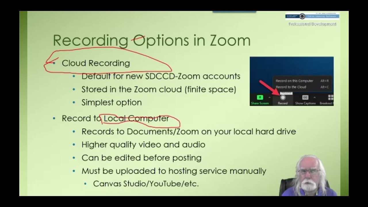 Zoom Recording Settings and Management - 10/7/2022