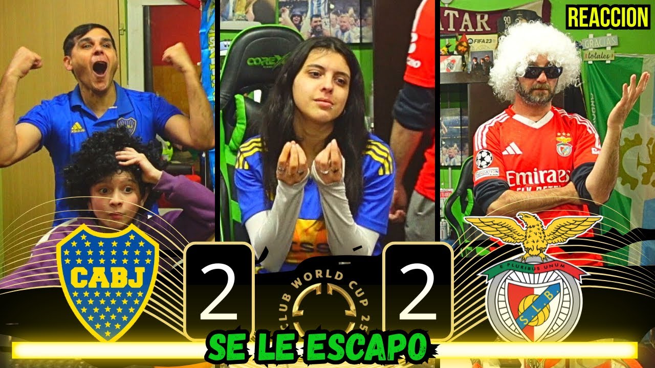 BOCA 2 vs BENFICA 2 - Reacciones de Hinchas de River y Boca  - MUNDIAL DE CLUBES 2025