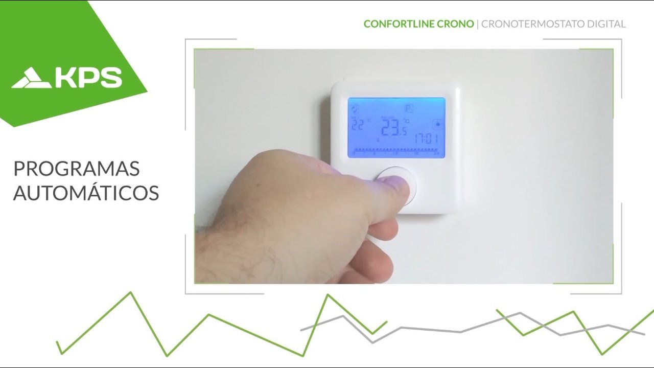 Cronotermostato digital calefacci&oacute;n programable hora a hora Confortline Crono by KPS