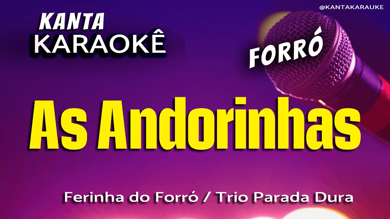 🎤karaokê AS ANDORINHAS forró  -  Ferinha do forró - Trio Parada Dura