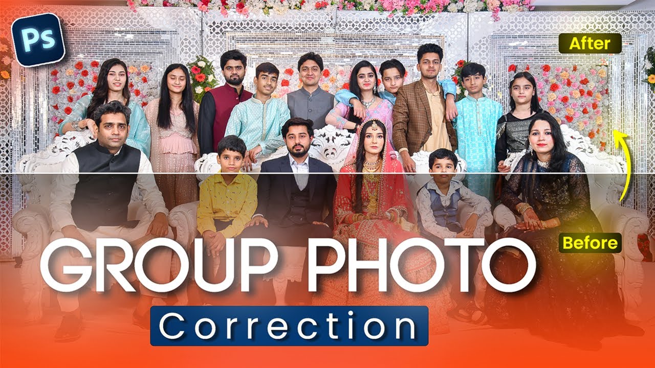 How to Do GROUP Photo Correction Like a PRO in 2024 II Most EASY Way?