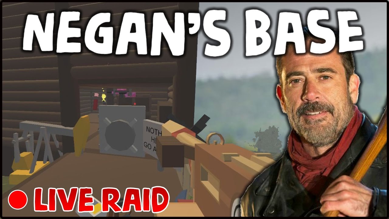 WE RAIDED NEGAN'S GROUP! (REVENGE!)  - Unturned LIVE Vanilla Base Raid