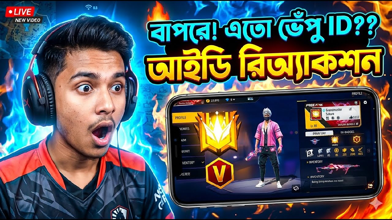 বাপরে! এত ভুঁয়া ID?? 😳 Grandmaster ID Reaction Live | Free Fire Rank Push LIVE 🔥