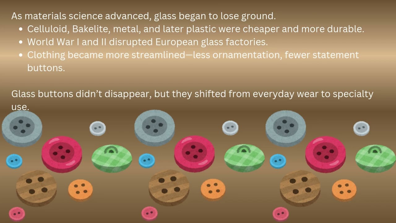 3 Minute Fun Fact - Glass Buttons History