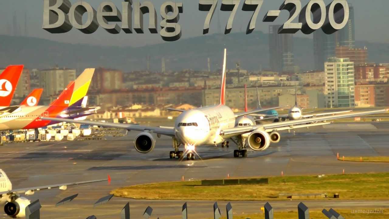 Beautiful Emirates B777 at Istanbul LTBA (HD) Atat&uuml;rk Havalimanı'nda Emirates 777 Kalkışı
