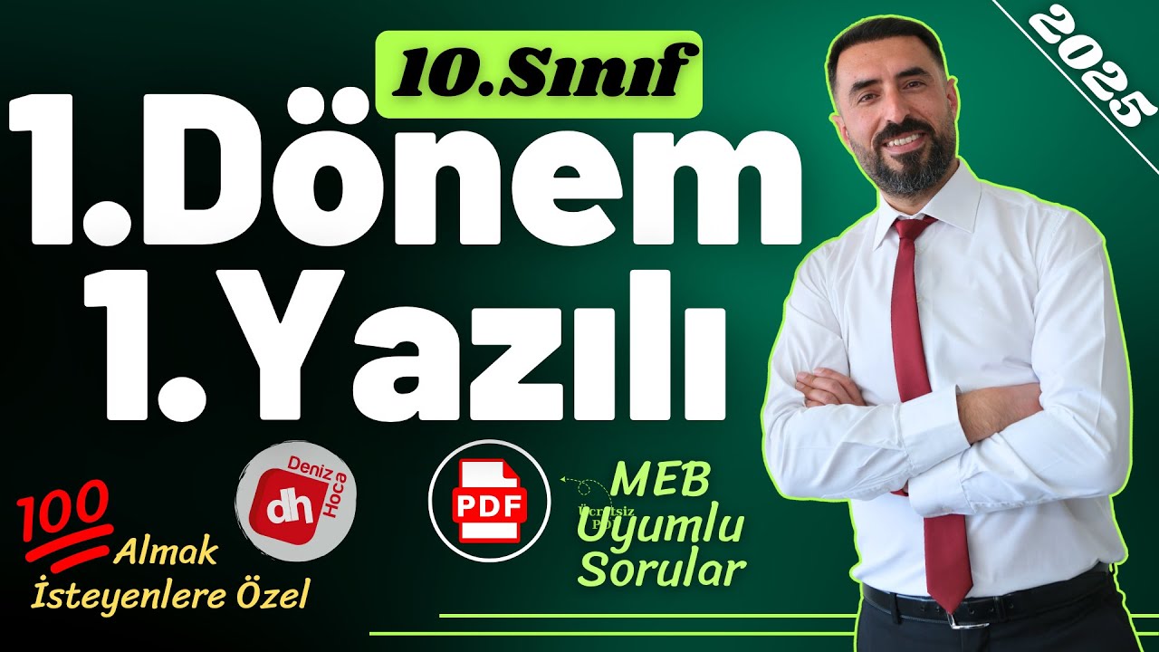 10.SINIF 1.DÖNEM 1.YAZILI SORULARI (Yeni Nesil Sorular) 💯 (10 Edebiyat Sınava Hazırlık Çalışması)