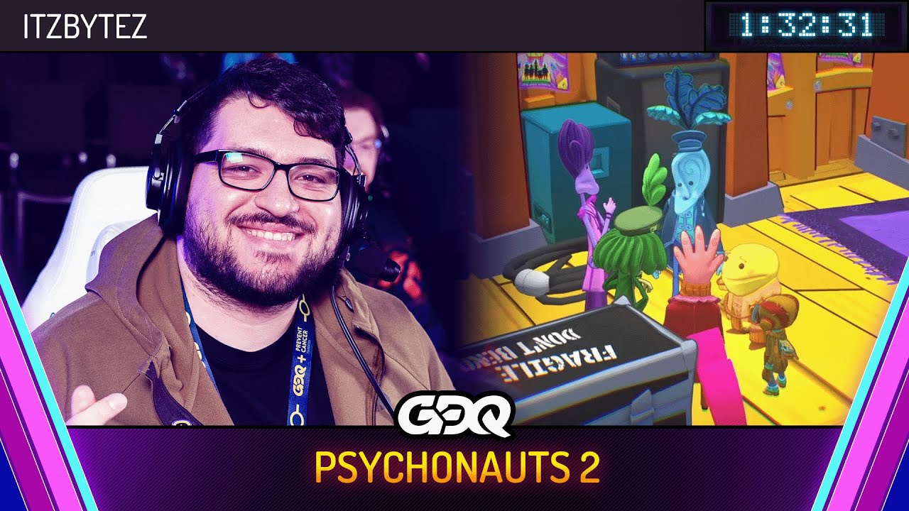 Psychonauts 2 by ItzBytez in 1:32:31 - Awesome Games Done Quick 2026