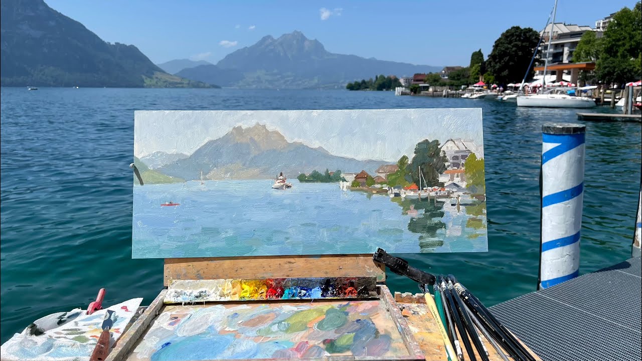 Plein air Demo with Commentary | Water & Reflections