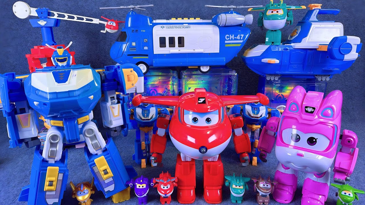 25-minute of satisfying unboxing, cool Super Wings Space Base Set Series ASMR | Review Toys