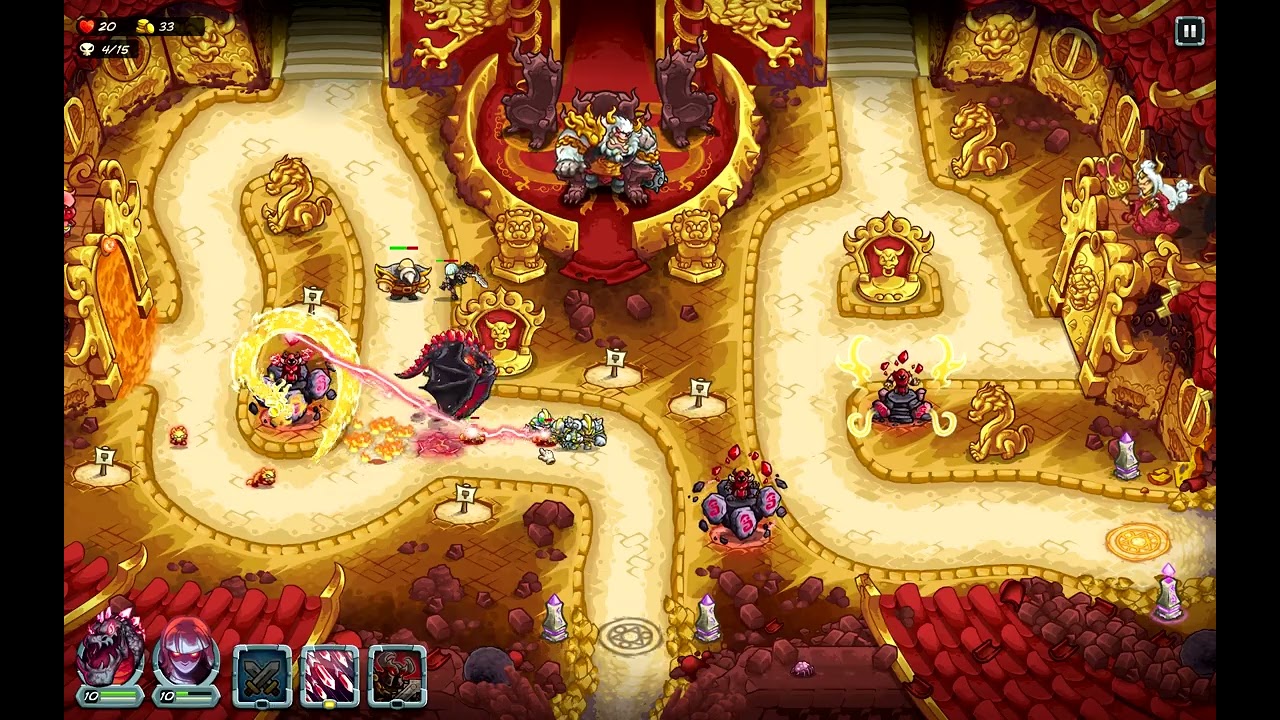 Kingdom Rush Alliance- Red Only Challenge- The Demon King Stronghold- Impossible- NLL